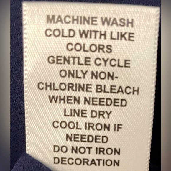 Blue Flutter Cap Sleeve Embroidered Floral Collar w/Pearl.  Sz XS. Never Worn! - Picture 2 of 7